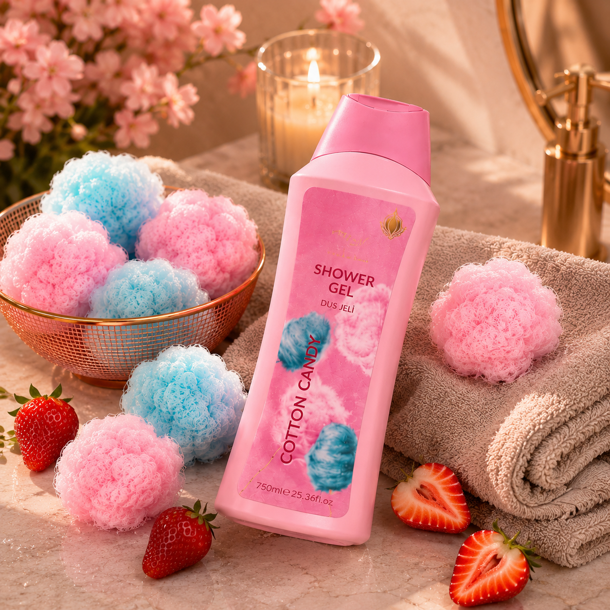 "Lass dich von dem süßen Duft flauschiger Zuckerwatte umhüllen…"