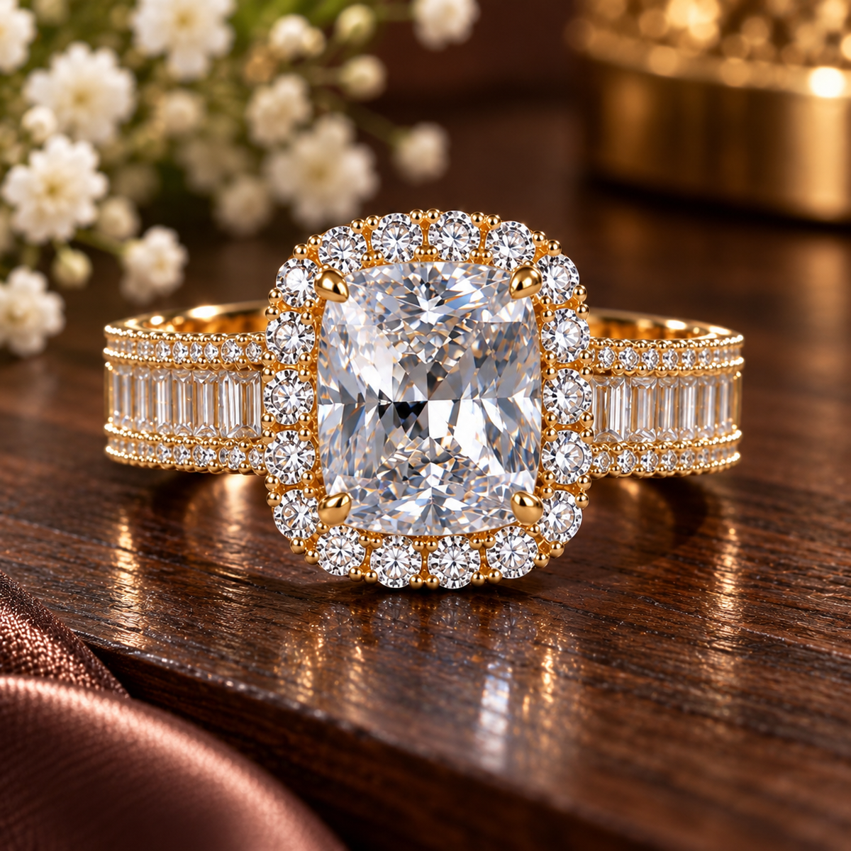 ZEITLOSE ELEGANZ  Ringgröße: 18  Chirurgischer Stahl mit 18K Vergoldung