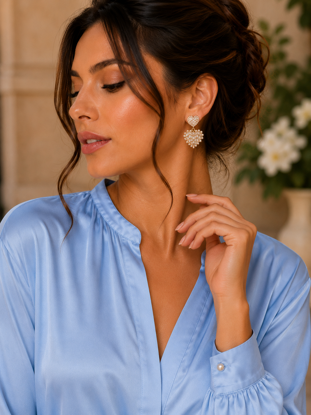 Pearl Heart – Elegante Herz-Ohrstecker