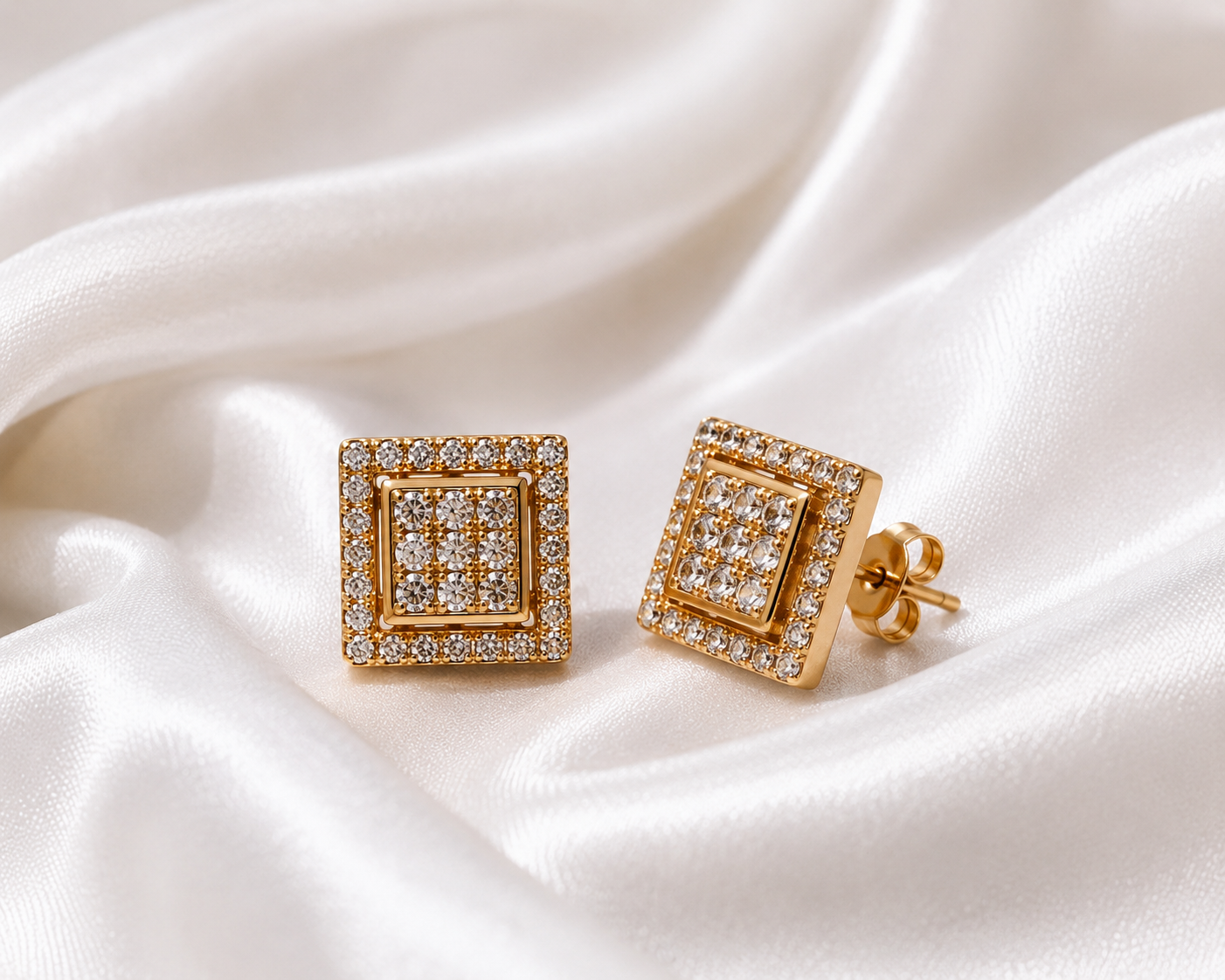 Square Glam Ohrstecker