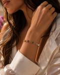 Elegantes Armband mit bunten Zirkonia – 18–19,5 cm | Wasserfest & nickelfrei