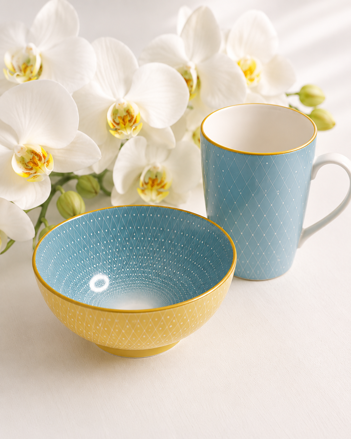 Blaue Harmonie – Elegantes Tassen-Set