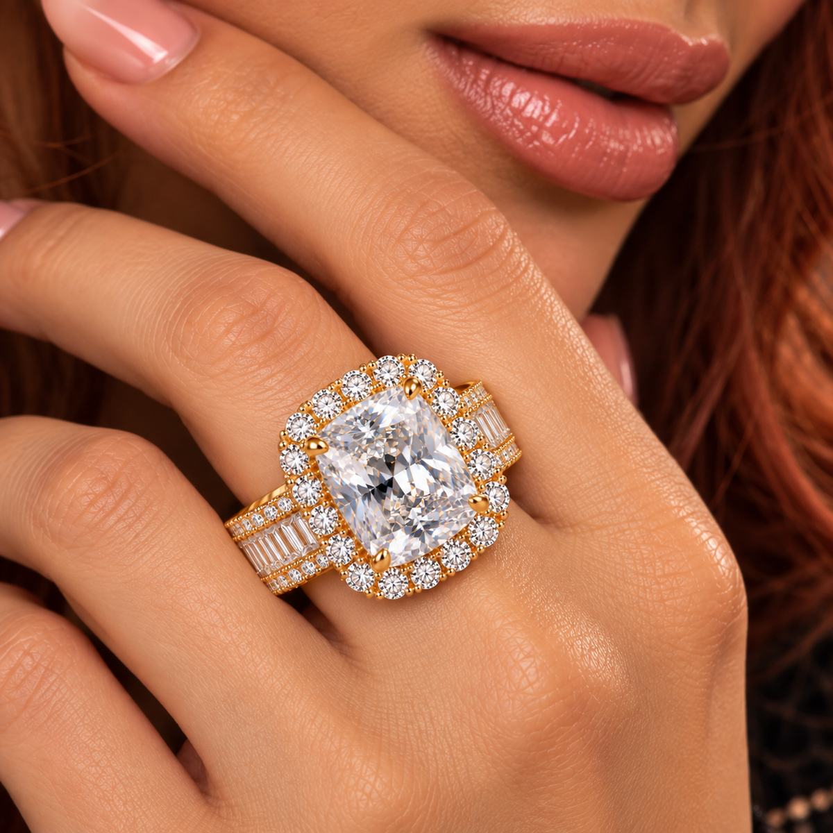 ZEITLOSE ELEGANZ  Ringgröße: 18  Chirurgischer Stahl mit 18K Vergoldung
