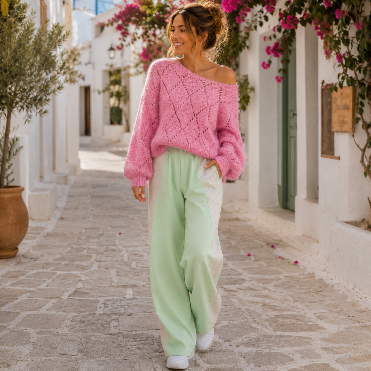 Flauschiger Oversize Pullover Rosa 💗