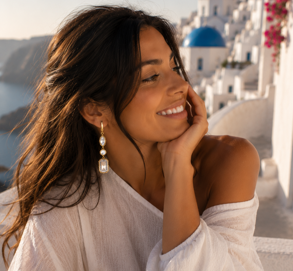 Elegante Statement-Ohrringe mit funkelnden Zirkonia ✨