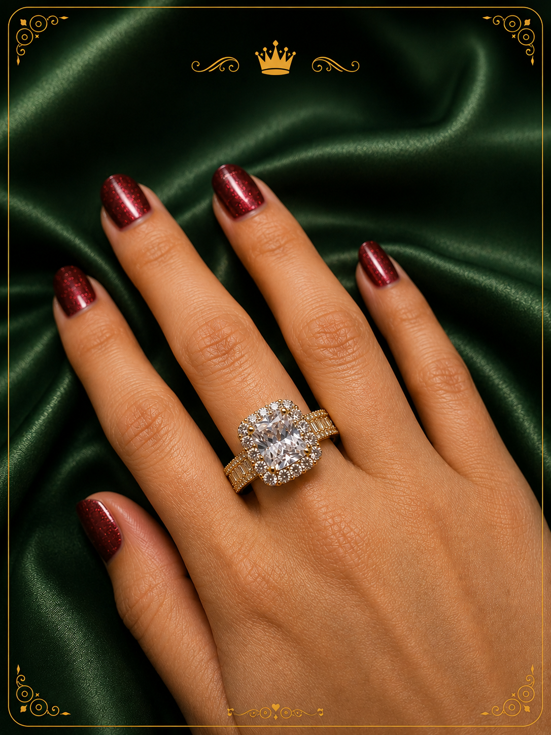 💚 ZEITLOSE ELEGANZ 💍 Ringgröße: 18 ✨ Chirurgischer Stahl mit 18K Vergoldung