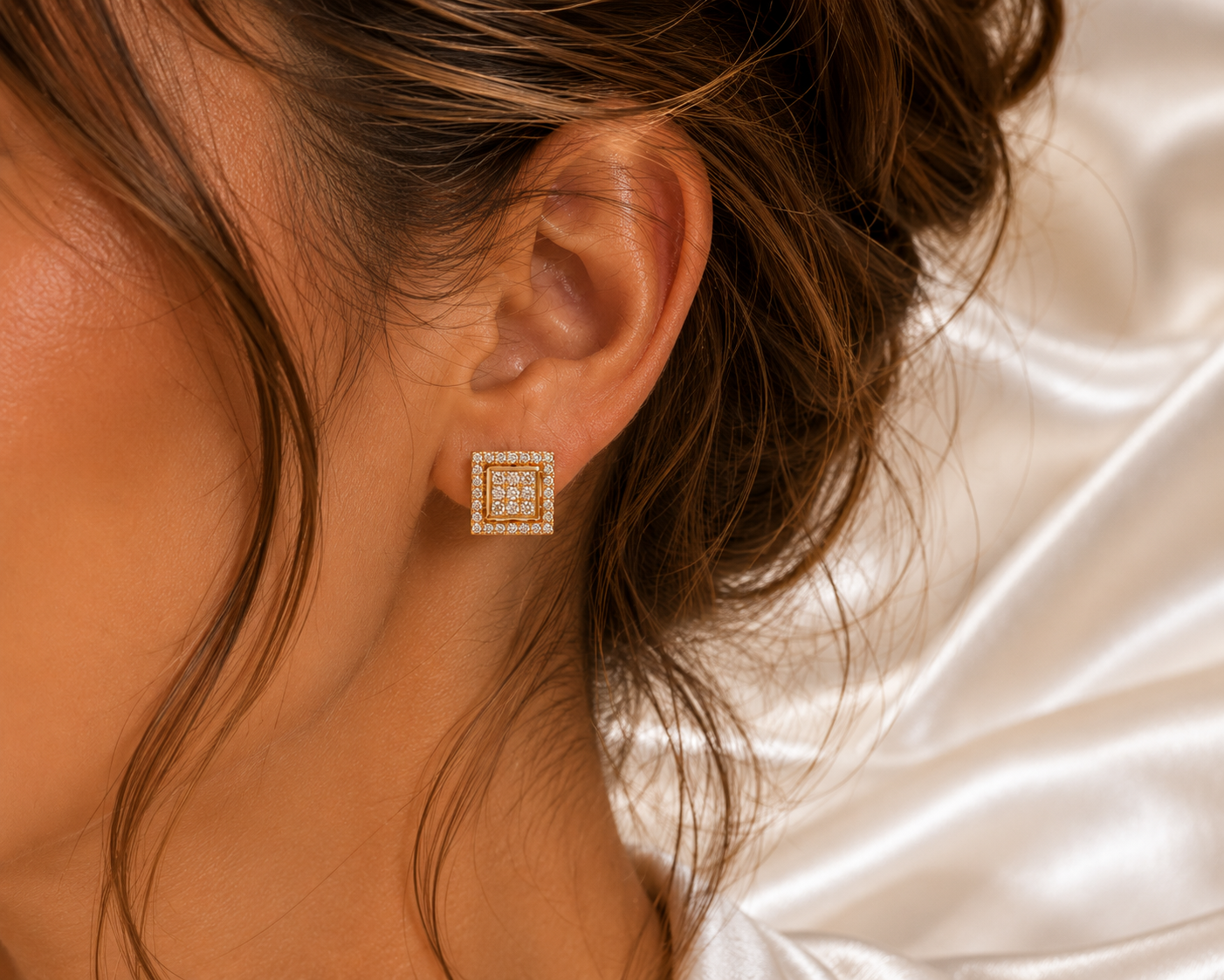 Square Glam Ohrstecker