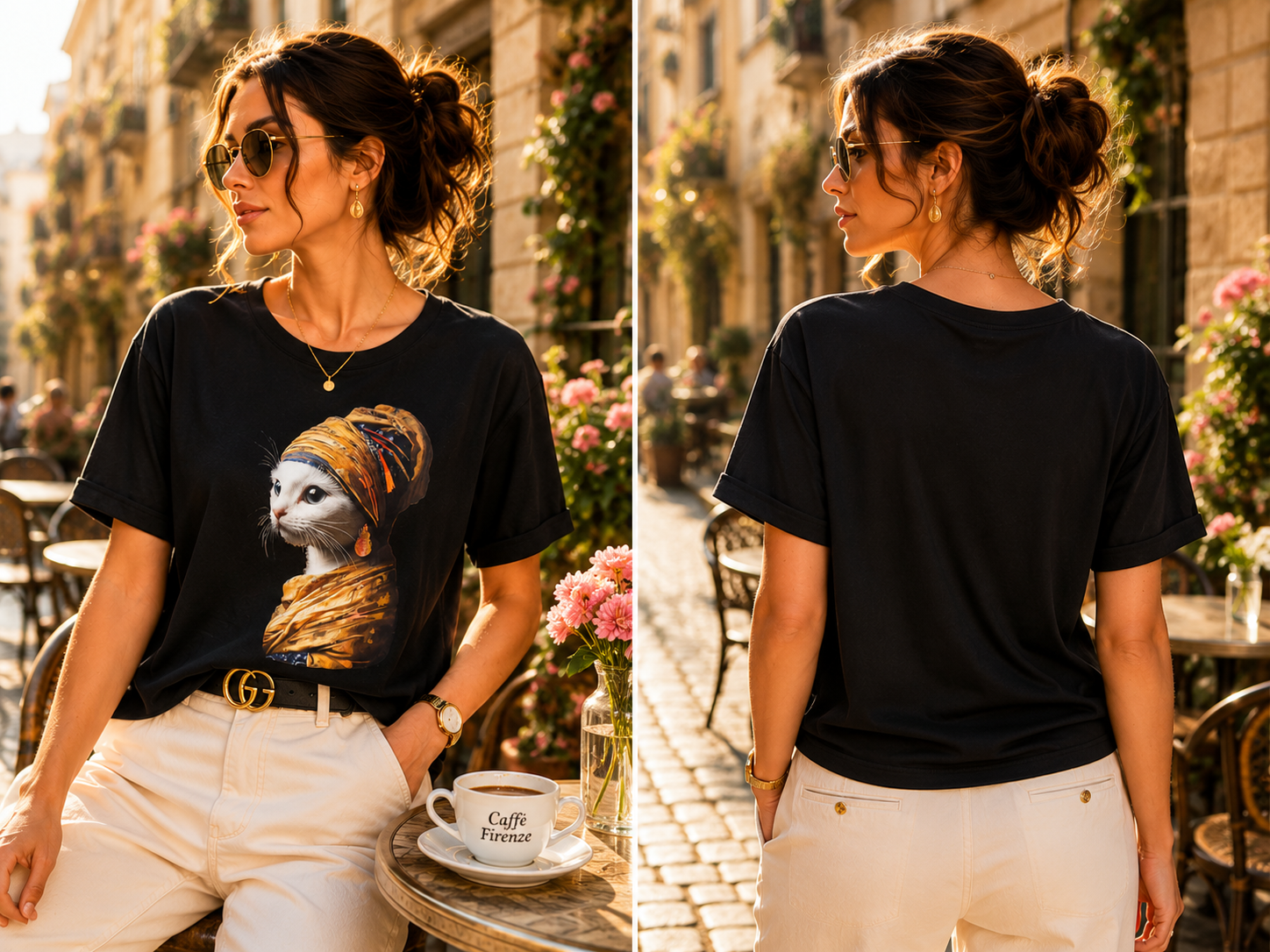 CAT ART T-SHIRT