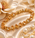 👑 Luxus-Armband „Champagne Sparkle“ – 18K Vergoldung