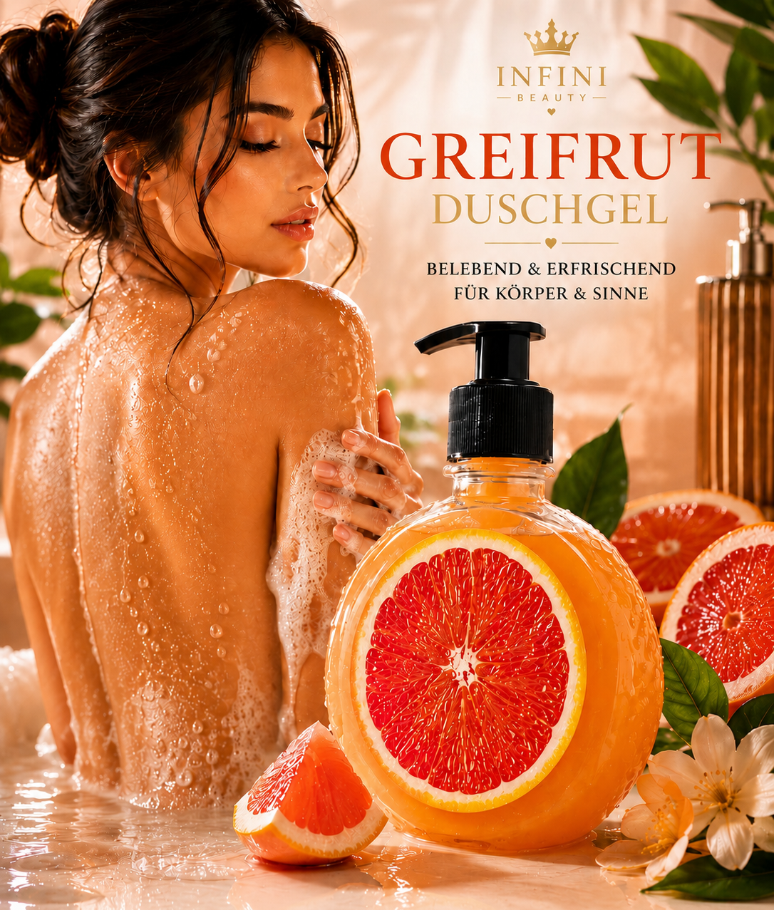 Grapefruit-Duschgel – Erfrischende Körperpflege | 500 ml