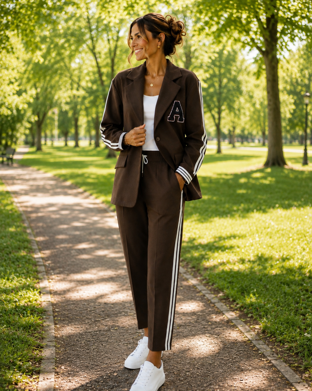 Elegantes Set – Blazer & Hose | Farbe: Schokolade 🤎