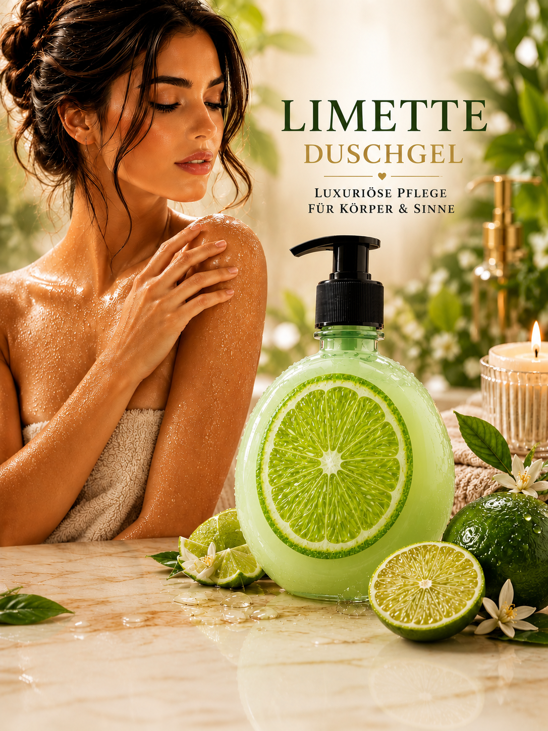 Limetten-Duschgel – Erfrischende Körperpflege | 500 ml