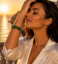 ✨ Elegantes Tennisarmband in Smaragdgrün