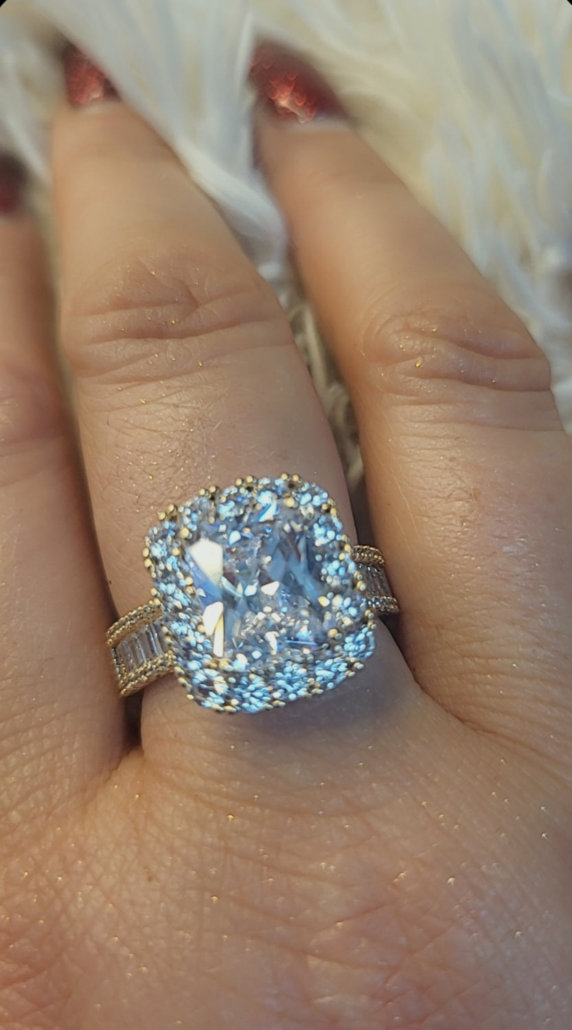 💚 ZEITLOSE ELEGANZ 💍 Ringgröße: 18 ✨ Chirurgischer Stahl mit 18K Vergoldung