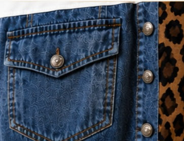 T-Shirt Denim & Leo