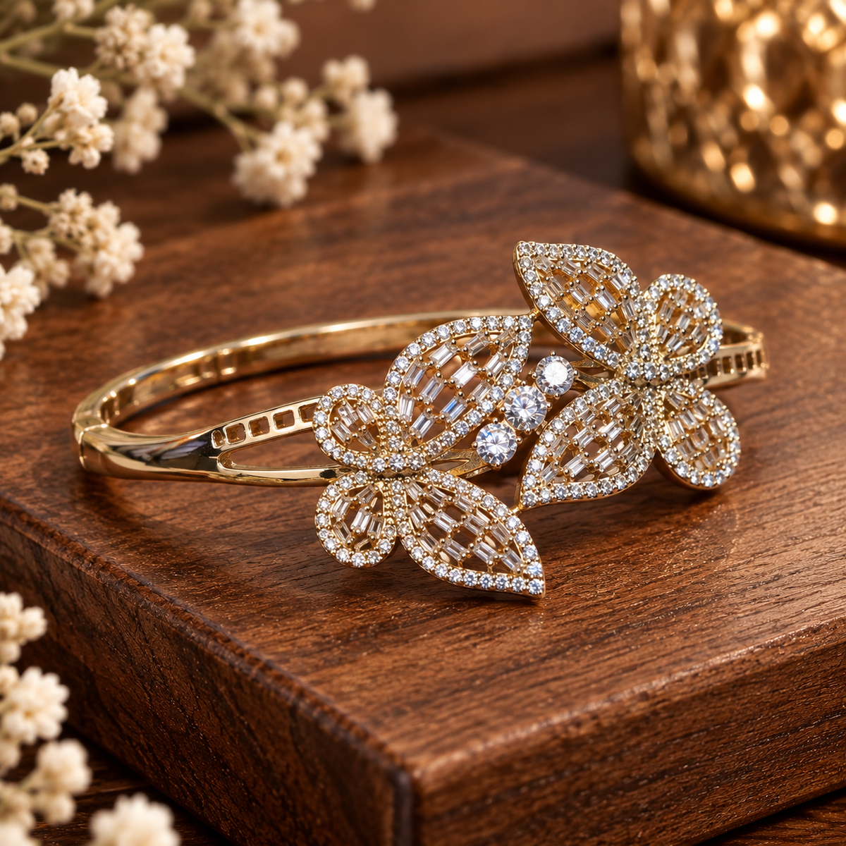 Armreifen Schmetterling mit Zirkonia ✨