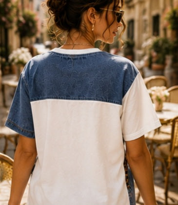T-Shirt Denim & Leo