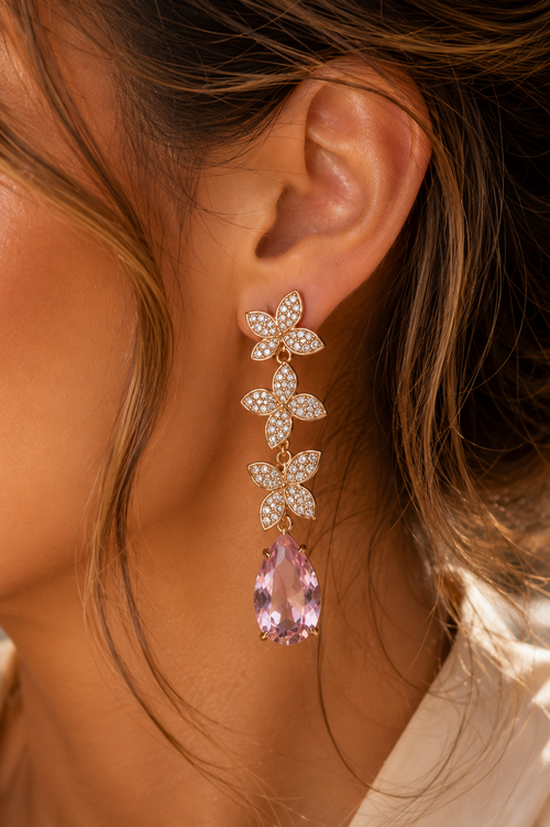 Crystal Blossom Ohrringe